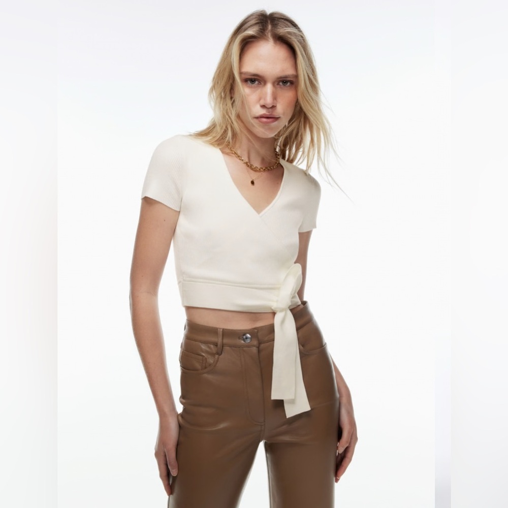 Aritzia Wilfred All Tied Up Sweater (size: L)